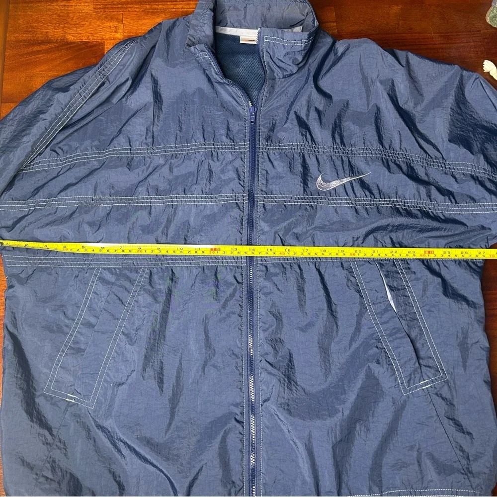 Nike Blue Windbreaker Zip‎ Up Lightweight Jacket